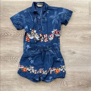 Kids Hawaiian Motorcycle vacation Set size 4